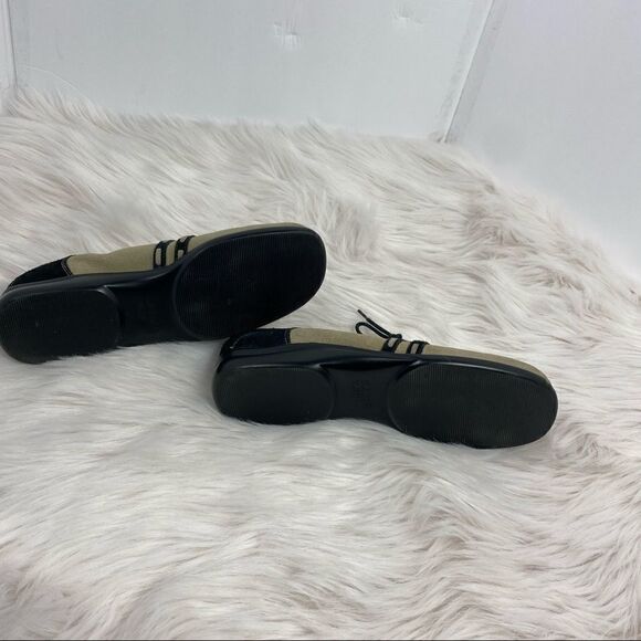 David Tate Tan/Black Oxford Tie Shoes - Picture 6 of 8